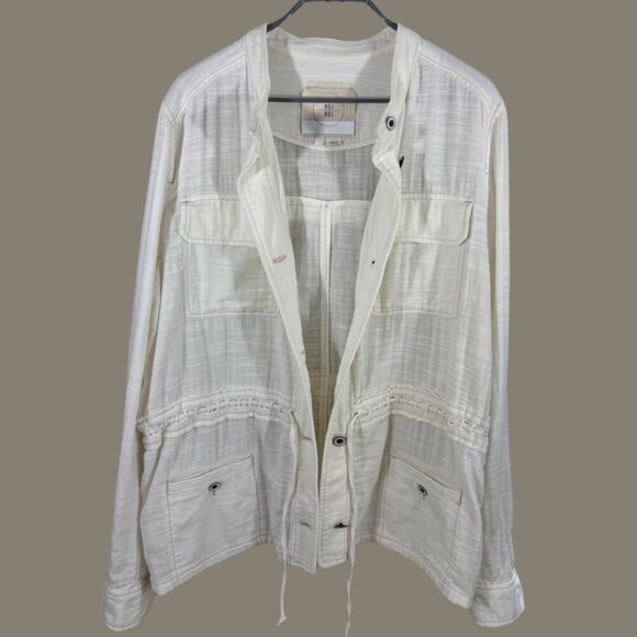 Hei Hei Anthropologie Women's Large Cotton Light-Weight Utility Jacket - Picture 2 of 8